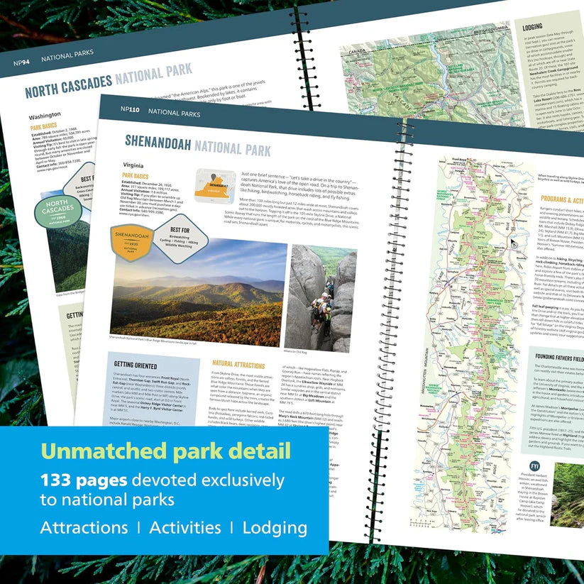 Road Atlas & National Park Guide 2026: United States, Canada, Mexico