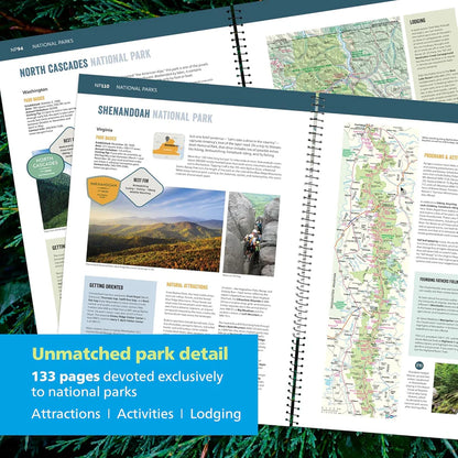 Road Atlas & National Park Guide 2026: United States, Canada, Mexico